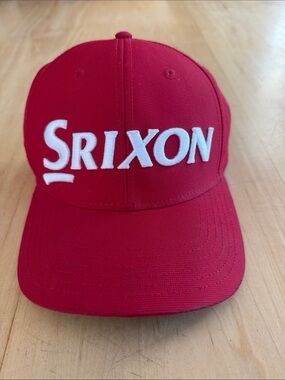 Srixon Red Golf Cap with White Logo